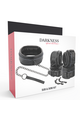 Set Collare e Manette in Pelle Darkness - Sicurezza e Stile per Giochi Intensi