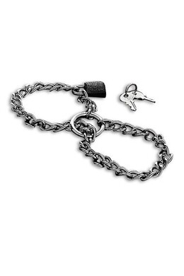 Stainless steel wrist chain cuffs