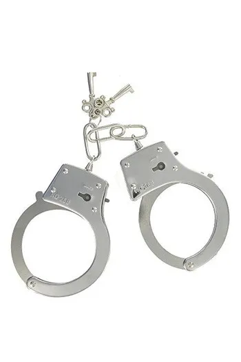 Metal handcuffs for sexual fantasies