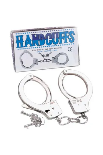 Metal handcuffs for sexual fantasies