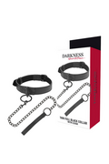 Collarino BDSM Darkness - Controllo Totale in Neopreno e Pelle Sintetica