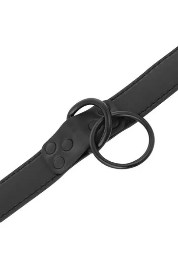 Darkness BDSM Collar - Total Control in Neoprene and Synthetic Leather