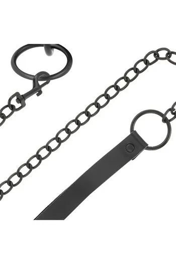 Darkness BDSM Collar - Total Control in Neoprene and Synthetic Leather