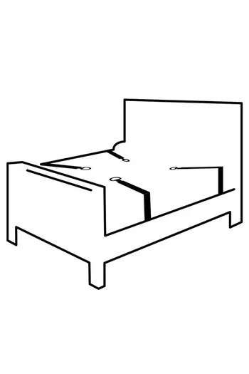 Darkness Interlocking Bed Restraint Kit - Versatile BDSM Restraints