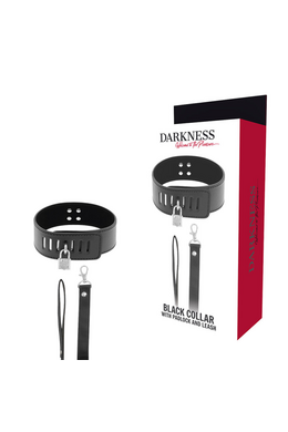 Black BDSM Collar with Secure Lock
