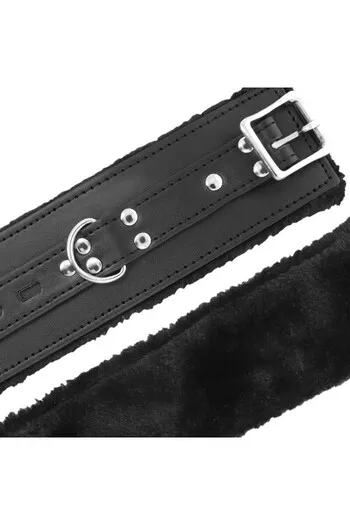 Synthetic Leather BDSM Cuffs with Chains - Darkness Collection
