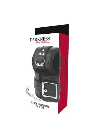Synthetic Leather BDSM Cuffs with Chains - Darkness Collection