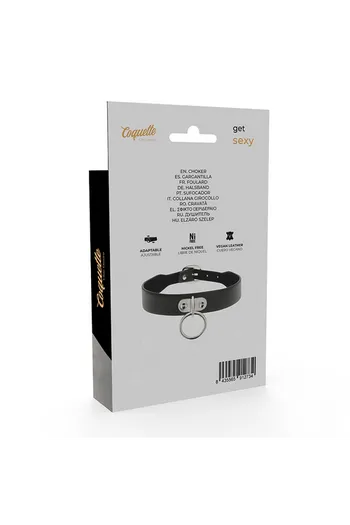 Vegan Leather Fetish Collar Coquette Chic Desire - Exclusive Accessory