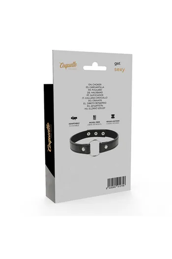 Collare Feticcio in Pelle Vegana Coquette Chic Desire - Accessorio Esclusivo