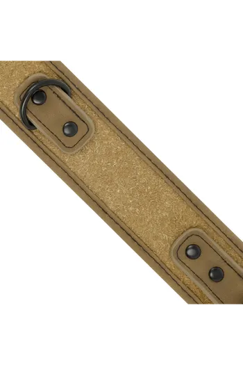 Fetish Submisive Set: Handcuffs and Collar with Chain for BDSM Play