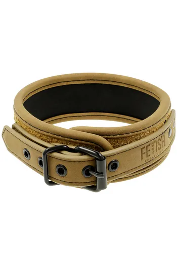 Fetish Submisive Set: Handcuffs and Collar with Chain for BDSM Play