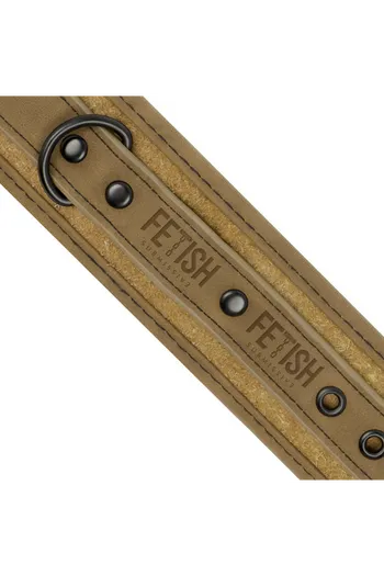 Fetish Submissive Origin: Vegan Leather Cuffs with Nickel-Free Metal