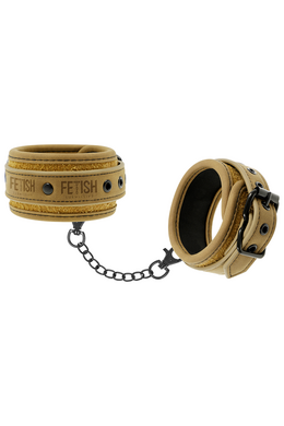 FETISH SUBMISIVE: Vegan Leather Cuffs with Nickel-Free Metal for BDSM