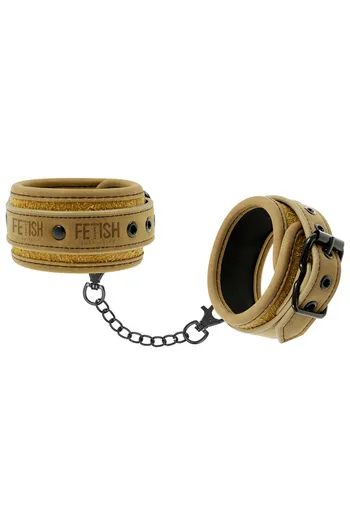 FETISH SUBMISIVE: Vegan Leather Cuffs with Nickel-Free Metal for BDSM