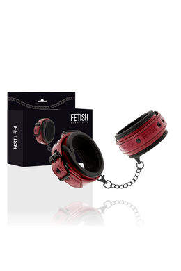 Fetish Submissive Origin: Vegan Leather Cuffs with Nickel-Free Metal