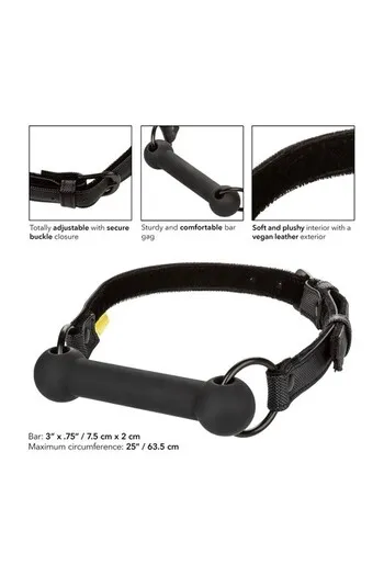 Boundless Bar Gag - Safe, Adjustable Silicone Gag for BDSM Play