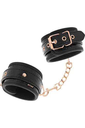 BEGME: Vegan Leather Cuffs with Nickel-Free Metal for BDSM Play