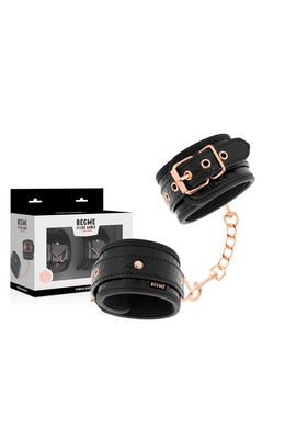 BEGME: Vegan Leather Cuffs with Nickel-Free Metal for BDSM Play