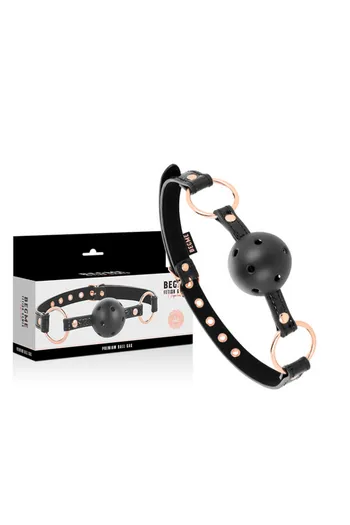Begme Vegan Leather BDSM Gag - Safe and Adjustable for Role Play