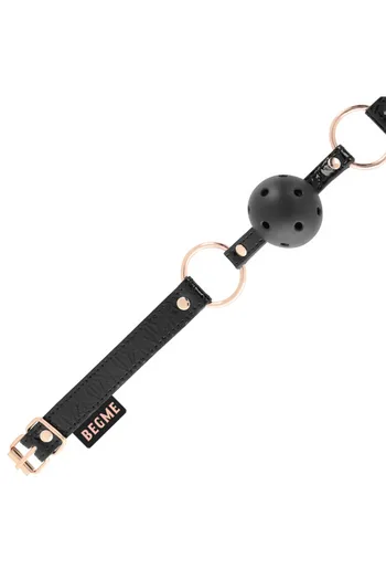 Begme Vegan Leather BDSM Gag - Safe and Adjustable for Role Play
