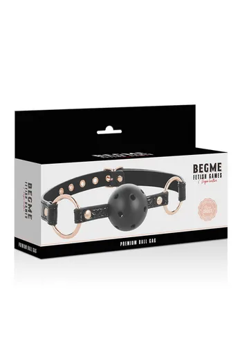 Begme Vegan Leather BDSM Gag - Safe and Adjustable for Role Play