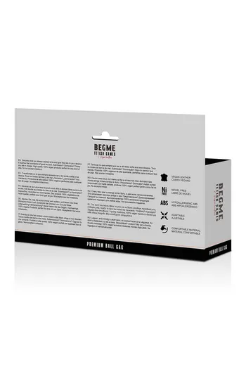 Begme Vegan Leather BDSM Gag - Safe and Adjustable for Role Play