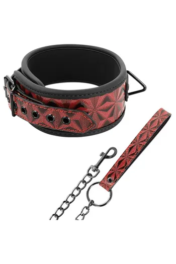 BDSM Collar with Nickel-Free Metal Chain | Total Control for Advanced Play