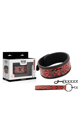 BDSM Collar with Nickel-Free Metal Chain | Total Control for Advanced Play