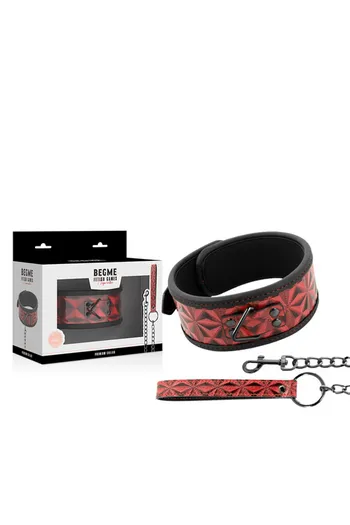 BDSM Collar with Nickel-Free Metal Chain | Total Control for Advanced Play