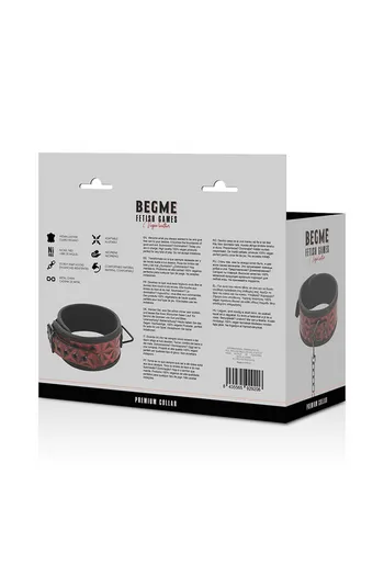 BDSM Collar with Nickel-Free Metal Chain | Total Control for Advanced Play