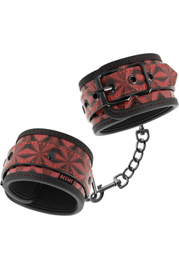 BEGME - Vegan Leather Ankle Cuffs with Nickel-Free Metal | Premium BDSM Accessory