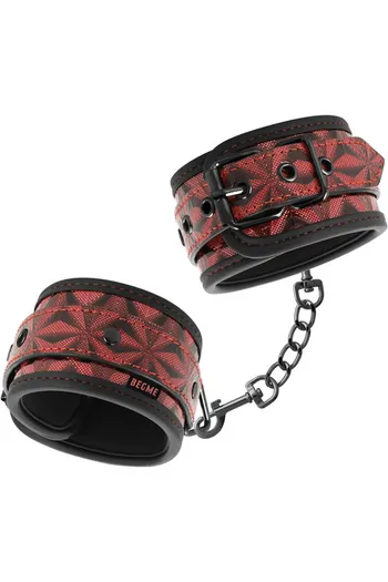 BEGME - Cavigliere BDSM in Pelle Vegana con Metallo Senza Nichel | Accessorio Sessuale di Alta Qualità