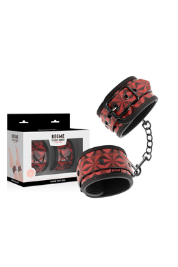 BEGME - Vegan Leather Ankle Cuffs with Nickel-Free Metal | Premium BDSM Accessory