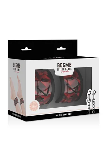 BEGME - Vegan Leather Ankle Cuffs with Nickel-Free Metal | Premium BDSM Accessory