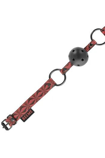 Mordacchia BDSM in Pelle Vegana con Fori di Respirazione