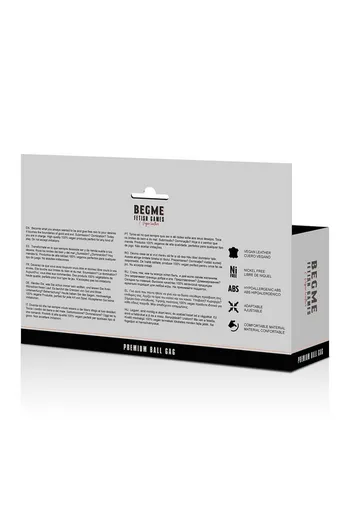 Mordacchia BDSM in Pelle Vegana con Fori di Respirazione