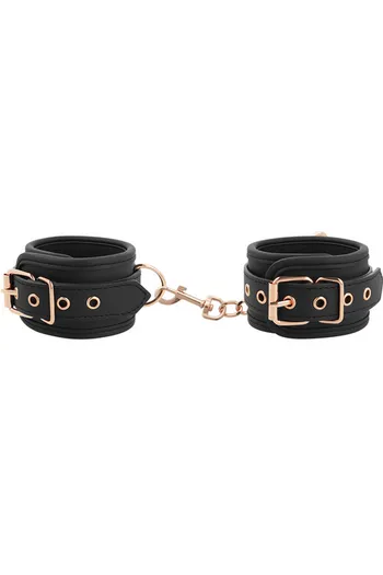 Vegan Leather BDSM Cuffs with Nickel-Free Metal