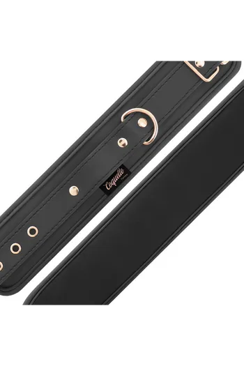 Vegan Leather BDSM Cuffs with Nickel-Free Metal