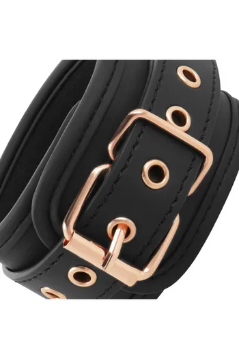 Vegan Leather BDSM Cuffs with Nickel-Free Metal