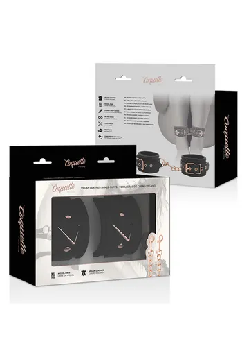 Vegan Leather BDSM Cuffs with Nickel-Free Metal