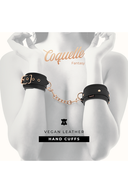 COQUETTE CHIC DESIRE FANTASY: First Vegan Leather Cuffs with Nickel-Free Metal