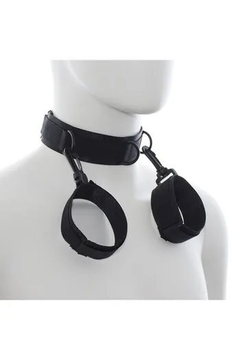OHMAMA Fetish Set: Nylon Collar, Cuffs & Hogtie - Premium Quality