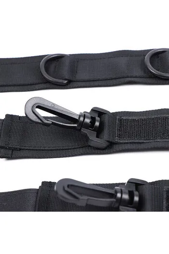 Set Fetish OHMAMA: Collare, Manette e Hogtie in Nylon di Alta Qualità