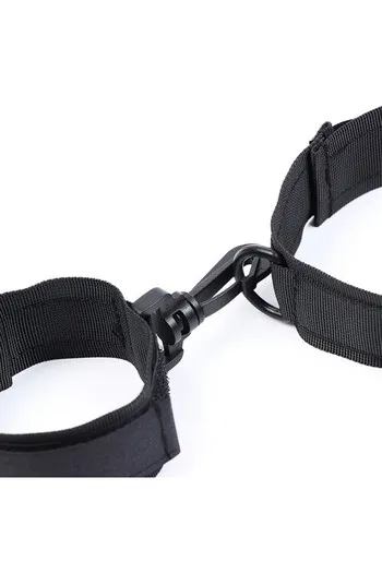 OHMAMA Fetish Set: Nylon Collar, Cuffs & Hogtie - Premium Quality
