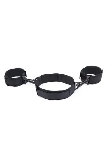 OHMAMA Fetish Set: Nylon Collar, Cuffs & Hogtie - Premium Quality