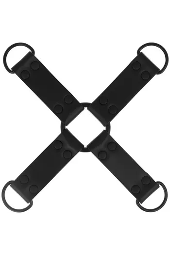 Gancio Multiplo Mani e Piedi in Pelle Vegana INTENSE FETISH - Accessorio Sottomissione