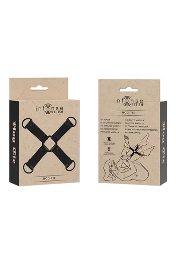 Gancio Multiplo Mani e Piedi in Pelle Vegana INTENSE FETISH - Accessorio Sottomissione