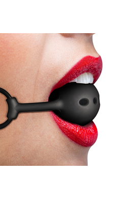 FETISH SUBMISSIVE Breathable Silicone Ball Gag | Submission Play Essential