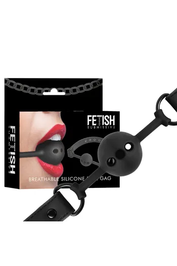 FETISH SUBMISSIVE Breathable Silicone Ball Gag | Submission Play Essential