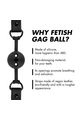 FETISH SUBMISSIVE Breathable Silicone Ball Gag | Submission Play Essential
